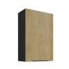 Kuchyňská nástěnná skříňka Crotone 60 G-90 1F s kovovou hranou úchytky odolná proti vlhkosti a poškození skříňky