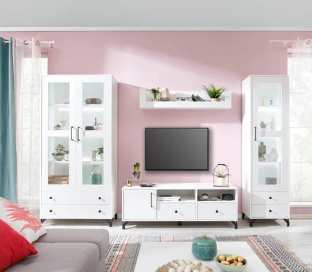 Skien nábytek bílý lesk inovativní nábytek do obývacího pokoje a obývacího pokoje v moderním stylu