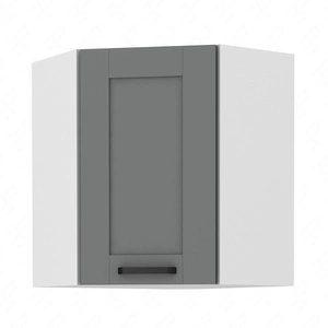 Rohová kuchyňská nástěnná skříňka Avola 60x60 GN-72 1F skříňka odolná vůči páře, vysoké teplotě a rozlitým tekutinám