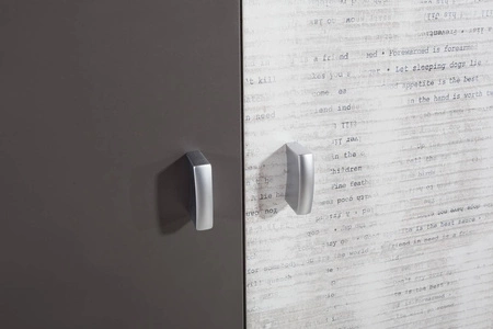 Šatní skříň Tablo 90 cm grafit / enigma ideální do pokoje pro mládež velmi dobře použitelná a má moderní design