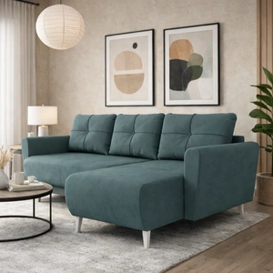 Rohová pohovka s funkcí spaní Felicie tmavě šedá univerzální rohová pohovka stylový design, který se hodí do každého interiéru