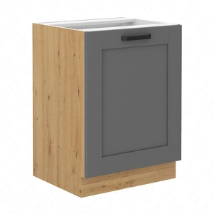 Stojící kuchyňská skříňka s policí Asti 60 D 1F BB skříňka odolná proti páře, rozlití a teplu