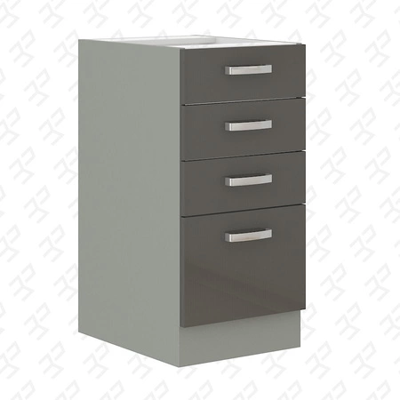 Sada kuchyňského nábytku Grey 260 cm lesklá čela jedinečný styl skříněk bude ladit s interiérem každé kuchyně