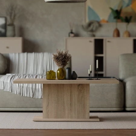 Konferenční stolek Andover dub sonoma světlý moderní design nábytku odolný proti rozlití horní desky