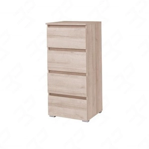 Komoda Simple 45 cm dub sonoma funkční nábytek do pokoje pro mladé, obývacího pokoje nebo kanceláře