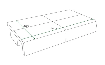 Rozkládací pohovka Brandon XL Indická růžová moderní design a široká funkčnost trojrozměrné tkaniny s výraznými pruhy