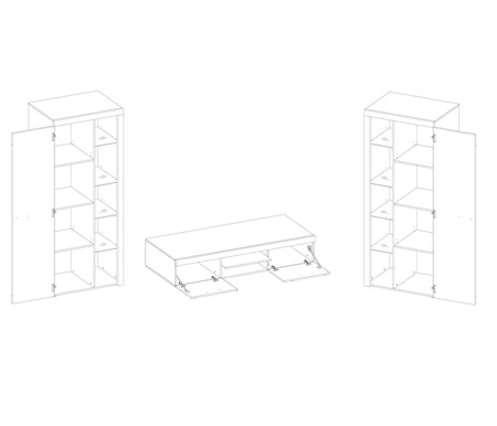 Nástěnná skříňka Rene XL olejovaný dub ideální nástěnná skříňka pro milovníky moderního uspořádání s elegantním charakterem
