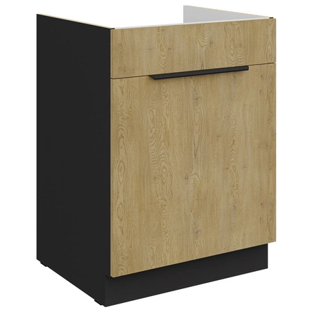 Kuchyňský nábytek Crotone 300 cm elegantní kuchyňské skříňky s kovovými úchytkami na hraně skříňka s nákladním košem