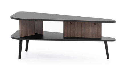 Konferenční stolek Tullio černý grafit / captains deck originální designový stolek na kovových nohách ve skandinávském stylu