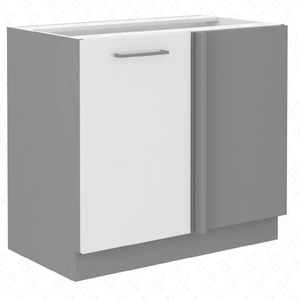 Přídavná rohová kuchyňská linka Bianka 105 ND 1F BB skříň napravo je odolná vůči páře vysoké teplotě a rozlité kapalině