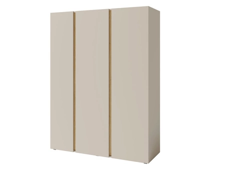 Šatní skříň Paguro 145 cm pískově béžová / olejovaný dub Moderní design Šatní skříň s povrchovou úpravou ABS do pokoje pro mládež