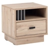 Noční stolek se zásuvkou Estan dub světlý / antracit je funkční kus nábytku v nadčasovém designu ideální noční stolek do ložnice
