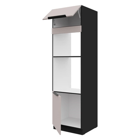 Kuchyňská skříňka Tarraco 60 DPM-210 2F pro vestavnou mikrovlnnou troubu a troubu, odolná proti páře, teplu a rozlitým tekutinám