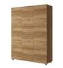 Šatní skříň Maximus 150 cm dub catania moderní designový nábytek vysoce kvalitní zpracování hrany skříně zakončené speciální dýhou