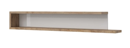 Police Sintra 180 cm dub samdal / bílý lesk skvělá volba do obývacího pokoje jídelny a kanceláře potěší milovníky moderních interiérů