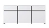 Komoda Cross 180 cm bílá stylový design komody do obývacího pokoje jednoduchá forma v moderním provedení