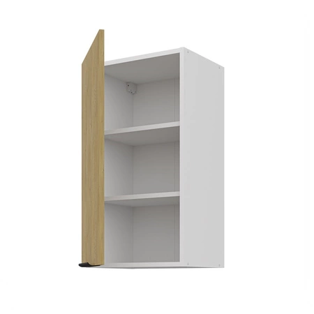 Sada kuchyňského nábytku Cremona 260 cm elegantní kuchyňské skříňky v jemných a přírodních barvách úchyty s kovovými hranami