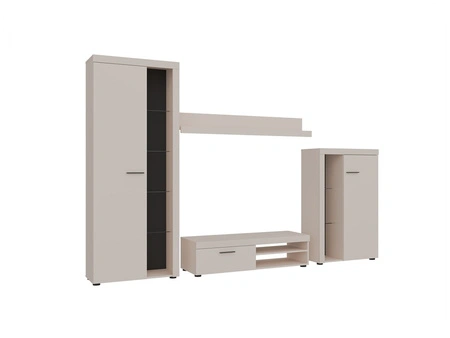 Nábytek Rene béžový písek inovativní design moderní uspořádání s elegantním charakterem s širokou funkčností