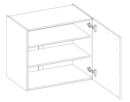 Sada kuchyňského nábytku EkoWhite 240 cm minimalismus ve skandinávském stylu a jednoduchý modernismus ideální do každého interiéru