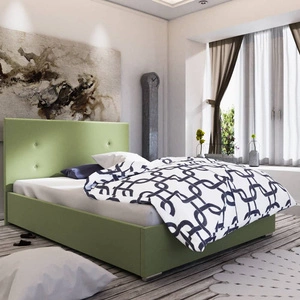 Čalouněná postel Reus 140x200 mint s čelem v moderním stylu ideální do ložnice