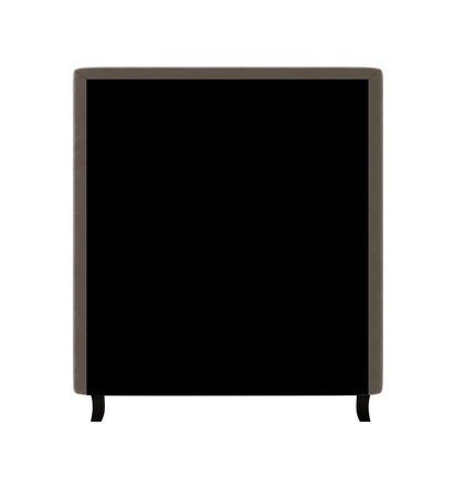 Kontinentální postel Melba 120x200 světle hnědá v moderním skandinávském stylu s čalouněným čelem postele s úložným boxem