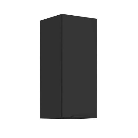 Kuchyňská nástěnná skříňka Black 30 G-72 1F kovová hrana rukojeti odolná proti vlhkosti a poškození skříňky