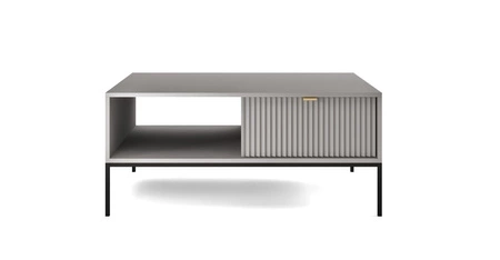 Nábytková sestava Lovro šedá moderní designová nástěnná skříňka do obývacího pokoje nebo zasedací místnosti