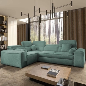 Rohová sedací souprava s funkcí spaní Viano II patina Levý design rohové sedací soupravy, která se skvěle hodí do moderních interiérů